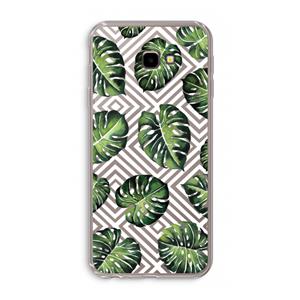 CaseCompany Geometrische jungle: Samsung Galaxy J4 Plus Transparant Hoesje
