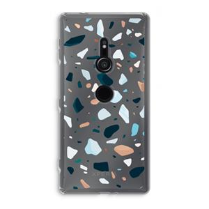 CaseCompany Terrazzo N°13: Sony Xperia XZ2 Transparant Hoesje