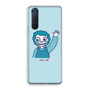 CaseCompany Zwaai: Sony Xperia 5 II Transparant Hoesje