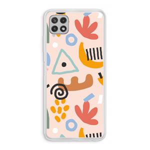 CaseCompany Abstract: Samsung Galaxy A22 4G Transparant Hoesje