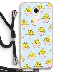 CaseCompany Citroenen: Xiaomi Redmi 5 Transparant Hoesje met koord