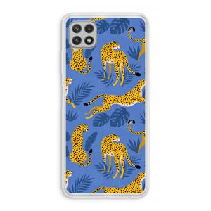 CaseCompany Luipaard: Samsung Galaxy A22 4G Transparant Hoesje