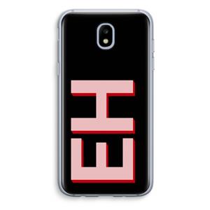 CaseCompany Monogram: Samsung Galaxy J5 (2017) Transparant Hoesje