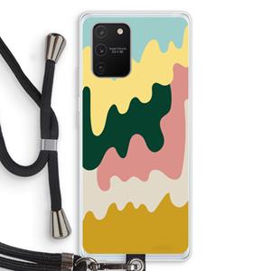 CaseCompany Baar B: Samsung Galaxy S10 Lite Transparant Hoesje met koord