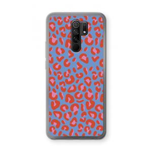 CaseCompany Leopard blue: Xiaomi Redmi 9 Transparant Hoesje