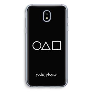 CaseCompany Squid Game: Samsung Galaxy J5 (2017) Transparant Hoesje