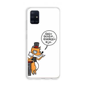 CaseCompany Geen Gezeik: Galaxy A51 4G Transparant Hoesje