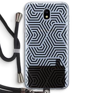 CaseCompany Magic pattern: Samsung Galaxy J5 (2017) Transparant Hoesje met koord