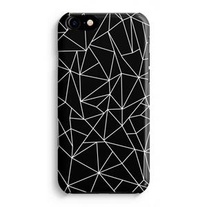 CaseCompany Geometrische lijnen wit: iPhone 8 Volledig Geprint Hoesje