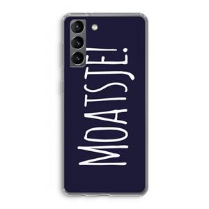 CaseCompany Moatsje!: Samsung Galaxy S21 Transparant Hoesje
