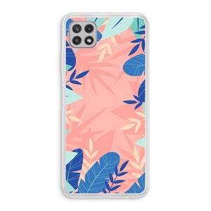 CaseCompany Tropisch: Samsung Galaxy A22 4G Transparant Hoesje