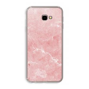 CaseCompany Roze marmer: Samsung Galaxy J4 Plus Transparant Hoesje