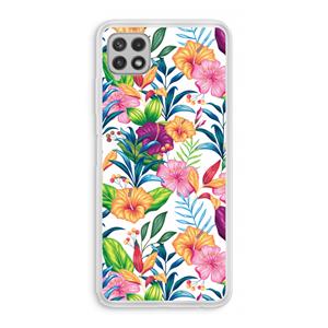CaseCompany Tropisch 2: Samsung Galaxy A22 4G Transparant Hoesje