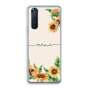 CaseCompany Zonnebloemen: Sony Xperia 5 II Transparant Hoesje