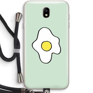 CaseCompany Spiegelei: Samsung Galaxy J7 (2017) Transparant Hoesje met koord