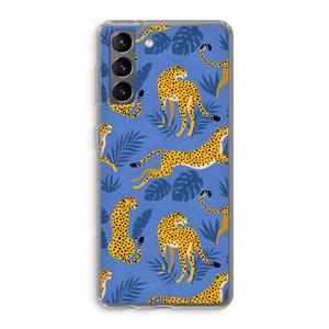 CaseCompany Luipaard: Samsung Galaxy S21 Transparant Hoesje