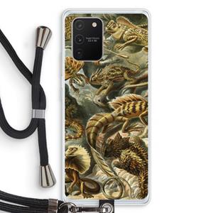 CaseCompany Haeckel Lacertilia: Samsung Galaxy S10 Lite Transparant Hoesje met koord