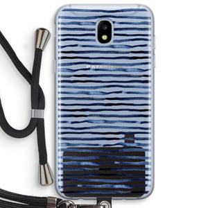 CaseCompany Verrassende lijnen: Samsung Galaxy J5 (2017) Transparant Hoesje met koord