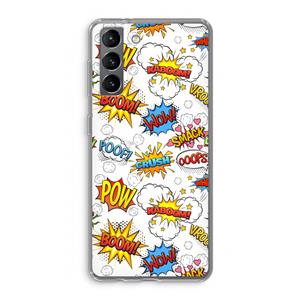 CaseCompany Pow Smack: Samsung Galaxy S21 Transparant Hoesje