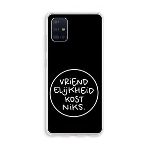 CaseCompany Vriendelijkheid: Galaxy A51 4G Transparant Hoesje