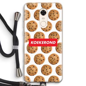 CaseCompany Koekerond: Xiaomi Redmi 5 Transparant Hoesje met koord