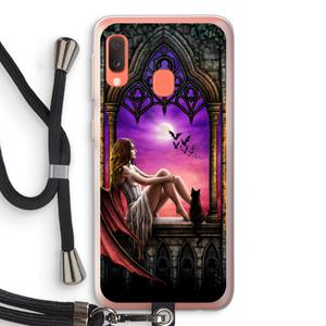 CaseCompany Kinderen van de nacht: Samsung Galaxy A20e Transparant Hoesje met koord