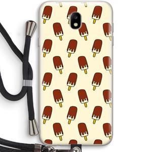 CaseCompany Yummy: Samsung Galaxy J7 (2017) Transparant Hoesje met koord