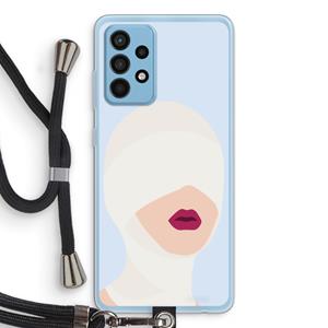 CaseCompany Incognito: Samsung Galaxy A52 Transparant Hoesje met koord