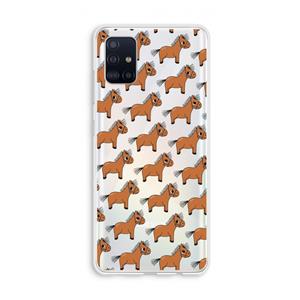 CaseCompany Pony: Galaxy A51 4G Transparant Hoesje