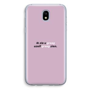 CaseCompany uzelf graag zien: Samsung Galaxy J5 (2017) Transparant Hoesje