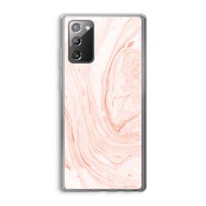 CaseCompany Peach bath: Samsung Galaxy Note 20 / Note 20 5G Transparant Hoesje