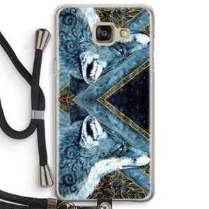 CaseCompany Golden Fox: Samsung Galaxy A5 (2016) Transparant Hoesje met koord