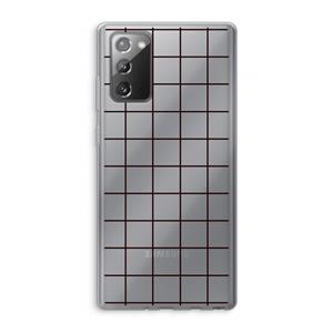CaseCompany Rooster: Samsung Galaxy Note 20 / Note 20 5G Transparant Hoesje