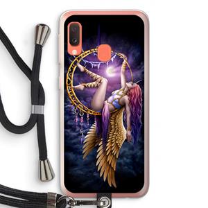 CaseCompany Aerial Angel: Samsung Galaxy A20e Transparant Hoesje met koord