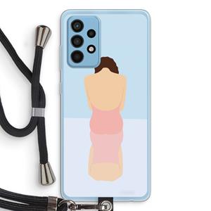 CaseCompany Mirror: Samsung Galaxy A52 Transparant Hoesje met koord