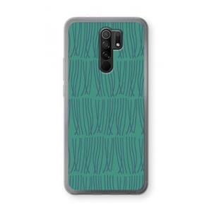 CaseCompany Swirls: Xiaomi Redmi 9 Transparant Hoesje