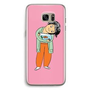 CaseCompany Visknuffel: Samsung Galaxy S7 Edge Transparant Hoesje