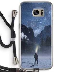 CaseCompany Wanderlust: Samsung Galaxy S7 Edge Transparant Hoesje met koord