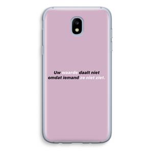 CaseCompany uw waarde daalt niet: Samsung Galaxy J5 (2017) Transparant Hoesje