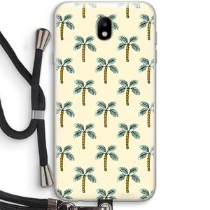CaseCompany Paradise: Samsung Galaxy J7 (2017) Transparant Hoesje met koord