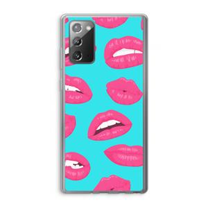 CaseCompany Bite my lip: Samsung Galaxy Note 20 / Note 20 5G Transparant Hoesje