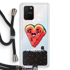 CaseCompany One In A Melon: Samsung Galaxy S10 Lite Transparant Hoesje met koord