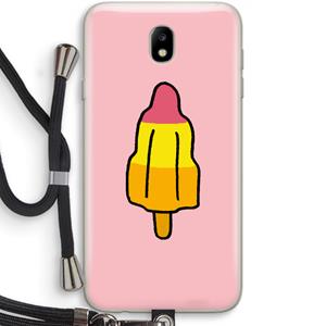 CaseCompany Raketijsje: Samsung Galaxy J7 (2017) Transparant Hoesje met koord