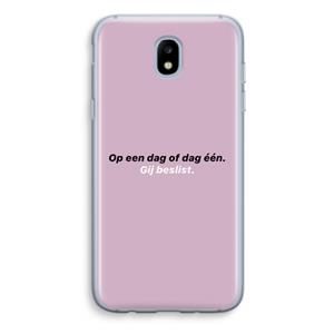CaseCompany gij beslist: Samsung Galaxy J5 (2017) Transparant Hoesje