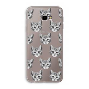 CaseCompany Kitten: Samsung Galaxy J4 Plus Transparant Hoesje