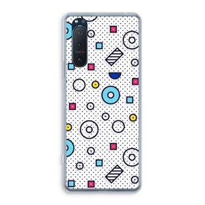 CaseCompany 8-bit N°9: Sony Xperia 5 II Transparant Hoesje