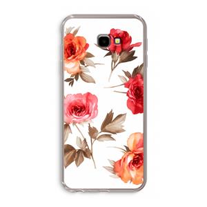 CaseCompany Roosjes: Samsung Galaxy J4 Plus Transparant Hoesje