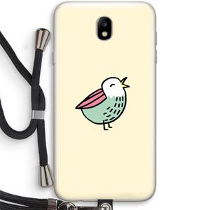 CaseCompany Birdy: Samsung Galaxy J7 (2017) Transparant Hoesje met koord