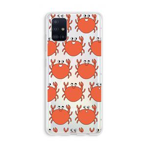 CaseCompany Krab: Galaxy A51 4G Transparant Hoesje