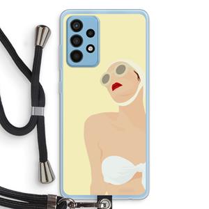 CaseCompany Summer: Samsung Galaxy A52 Transparant Hoesje met koord